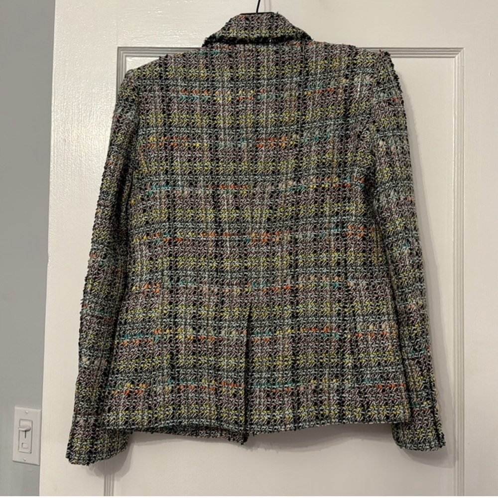 NWT Generation Love Eliza Tweed Jacket BLACK Rainbow Size Large - Picture 7 of 7